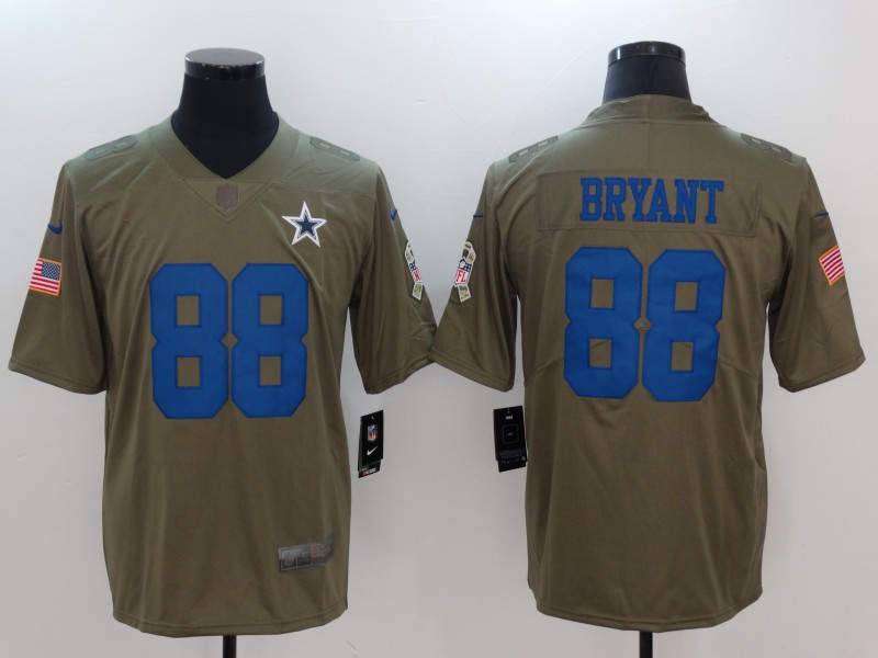 Men's Dallas Cowboys Dez Bryant #88 Brown Jersey